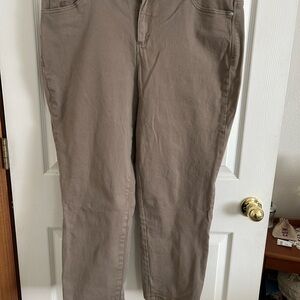 Gloria Vanderbilt Taupe Casual Pants